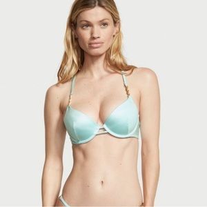 VICTORIA’S SECRET CHAIN STRAP BIKINI TOP SEAFOAM